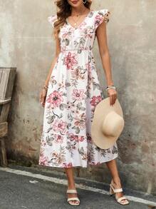 EMERY ROSE Women's Casual Long Dress, Simple & Fashionable For Everyday Wear - Multicolor - View 3