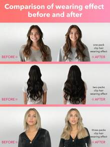 7PCS Straight Clip In Hair Extensions 100% Real Human Hair 14-24 Inch 115G Double Weft Invisible Clip Hair Extensions Remy Natural Human Hair For Women Girls Daily Use - S1 - View 8