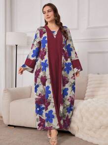 Al Najma جلابيات قفاطين تصميم عربي بسيط وأنيق للارتداء اليومي بحجم كبير