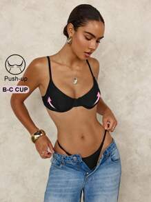 SHEIN Swim 聚拢文胸尺寸泳衣，简约时尚，适合日常休闲穿着