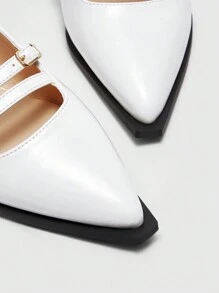 CUCCOO BIZCHIC Women's Pointed Toe Flat Casual Slingback Ballet Flats