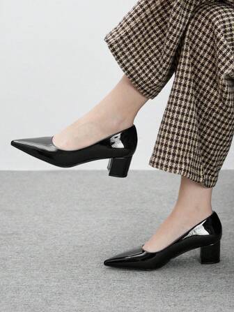CUCCOO BIZCHIC Women's Fashion Versatile Casual Minimalist High Heel Pumps
