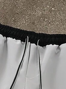 Claim Dot Men's Plain Color Casual Pants, Fashionable For Everyday Wear