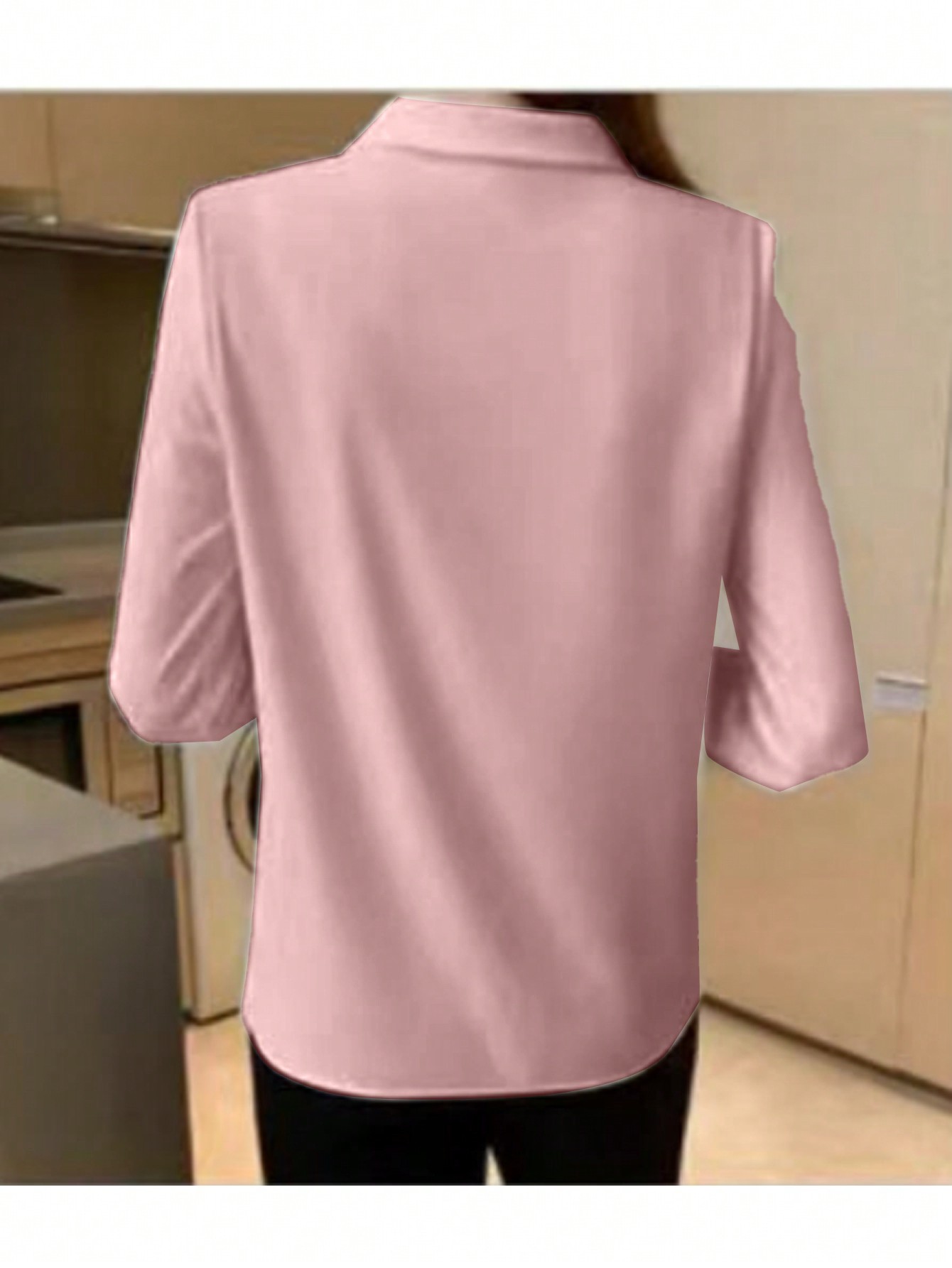 قميص كاجوال ألوان سادة للنساء للاستعمال اليومي