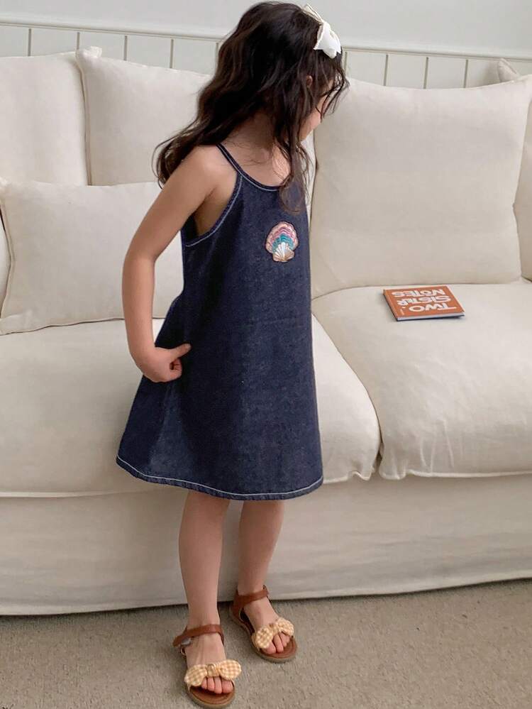 Young Girls Denim Dress, Autumn