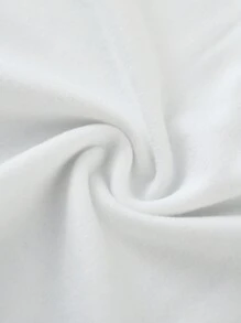 Set de 3 camisetas de cuello redondo con estampado grande en la espalda, de ajuste holgado y moda cómoda para niños preadolescentes - Multicolor - Ver 5