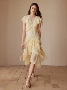 MOTF Vestido con volantes y lunares