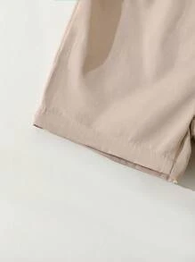 Souflis Souflis 2 Stücke Set Lässiges reines Jeans Hemd und Sport Shorts Outfit, geeignet für Outdoor-Aktivitäten - Blau - Übersicht 5