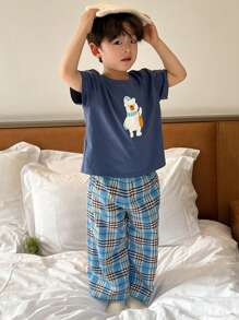 Dazy Kids Toddler Boys Home Clothes For Fall - Blue - View 2