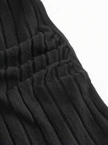 SHEIN 3 piezas Camiseta de punto acanalado de cuello redondo para maternidad de manga larga - Multicolor - Ver 12