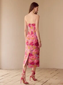 MOTF PREMIUM 花卉提花连衣裙