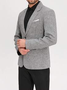 Calvornis 男士休闲通勤商务西装夹克