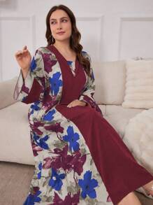 Al Najma جلابيات قفاطين تصميم عربي بسيط وأنيق للارتداء اليومي بحجم كبير