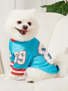 PETSIN 1 pieza Camiseta con estampado numérico elegante para perros/gatos, apta tanto para perros como para gatos