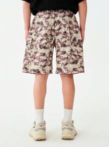 SHEIN Oversized beliebte Camouflage Shorts für Frühling und Sommer, eng anliegend und länger, vielseitig einsetzbar, ein Muss für die Straße - Verschiedenfarbig - Übersicht 2