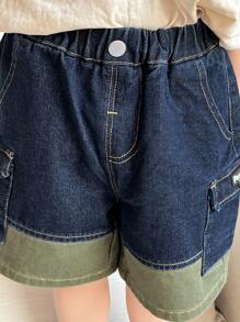 Dazy Kids Toddler Boys Denim Shorts - Blue - View 6