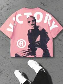 PAVTROS Manfinity Streetrush 男士舒适宽松休闲纯色 T 恤，百搭男士街头潮流衬衫男士街头潮流衬衫街头潮流衬衫街头潮流男士衬衫男士衬衫街头潮流、嘻哈街头、男朋友礼物、男士街头潮流、白色 T 恤