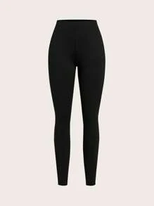 SHEIN EZwear Set de 3 piezas de pantalones leggings de unicolor casual para dama