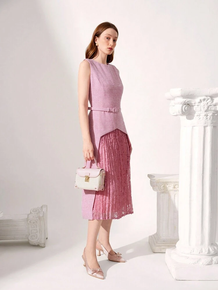 CUCCOO CHICEST Salto Fino Quadrado de Bico Fino, Slip-On de Fita de Cetim com Laço e Decoração de Pérola Falsa, Moda Elegante e Confortável, Salto Alto Feminino para Vibes de Natal, Ano Novo, Outono e Inverno