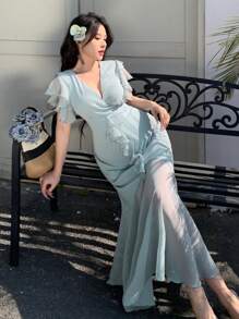 DAZY Women Mid-Long Casual Dress, Minimalist & Stylish For Everyday Wear