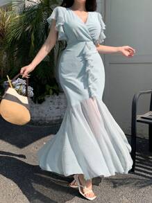 DAZY Women Mid-Long Casual Dress, Minimalist & Stylish For Everyday Wear