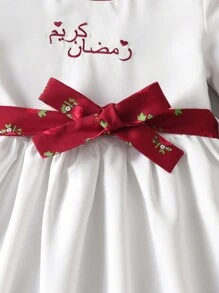 SHEIN Young Girl Elegant Casual Ditsy Floral Patchwork Sleeveless Dress, Suitable For Daily Wear And Festivals, Summer New Arrival - White - View 4