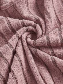 Modmama Maternity Casual Solid Color Ribbed Side Drawstring Long Sleeve T-Shirt, Autumn - Multicolor - View 14