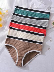 5pcs/Set Soft Cotton Underwear Set For Teen Girls - Multicolor - View 6