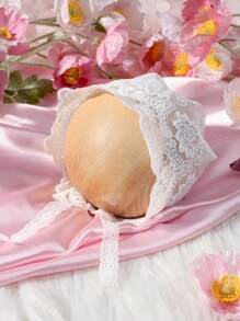 Newborn Baby Plain Color Lace Photography Hat
