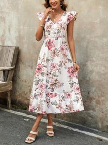 EMERY ROSE Women's Casual Long Dress, Simple & Fashionable For Everyday Wear - Multicolor - View 5