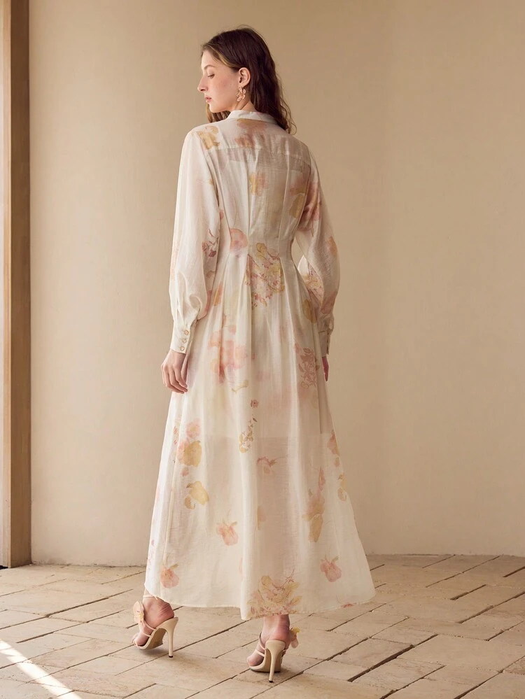 FLORAL PRINT LIGHTWEIGHT DRESS