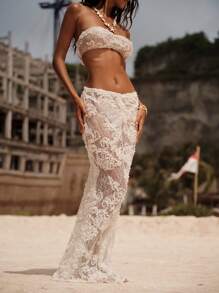 Opulessa 女士纯色梭织修身鱼尾裙