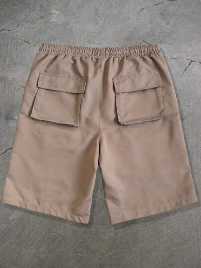 Street Life Pantalones cortos cargo holgados y con múltiples bolsillos para hombre