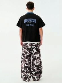 SHEIN Spring And Summer Oversize Popular Camouflage Pants, Snug Fit And Versatile - Multicolor - View 6