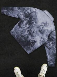 Manfinity Roghcode 男士休闲简约时尚夹克，适合日常穿着 - 紫色 - 查看 2