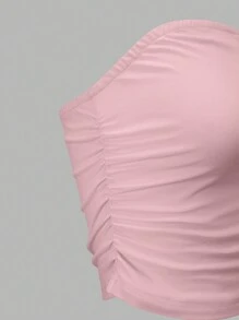 EMERY ROSE 3 件套女士上衣，纯色简约休闲日常穿着 - 彩色 - 查看 3