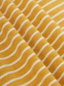 Forever 21 休闲简约条纹抽绳腰直筒裤