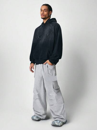 Street Life Pantalones de chándal casuales de unicolor para hombres, simples y de moda para el uso diario