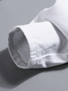 Young Boy Stylish Ripped White Skinny Fit Denim Jeans