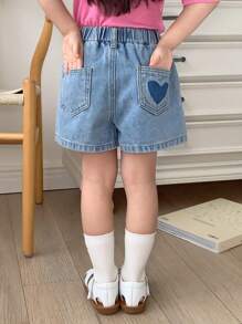 Dazy Kids Young Girls Denim Shorts, Fall Clothing