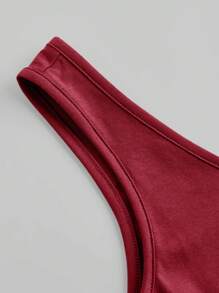 SHEIN Essnce 3pcs/Set Women Long Knit Sleeveless Sweater Top In Multi-Colors - Burgundy - View 9