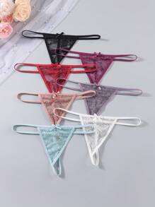 7pcs/Pack Women Sexy Underwear, Minimalist & Fashionable For Casual Everyday Wear