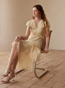 MOTF Vestido con volantes y lunares