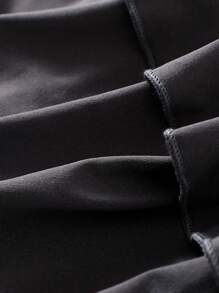 SHEIN Young Girl Grey 2 In 1 Ruffle Flare Pants - Grey - View 3