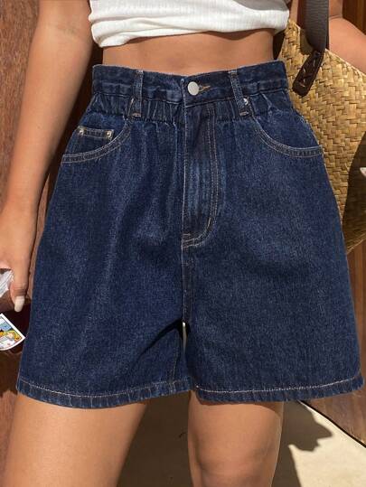 Livesso Women's Casual Loose Washed Denim Shorts Summer Jorts