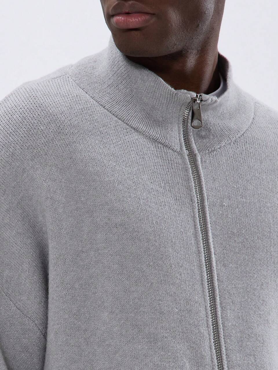 Oversized Soft Knit Funnel Neck Sweat
