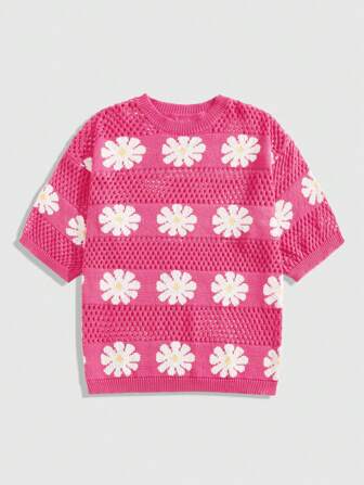 Street Life Herren Kurzarm Lässig Strick Oberteil für Frühling/Sommer