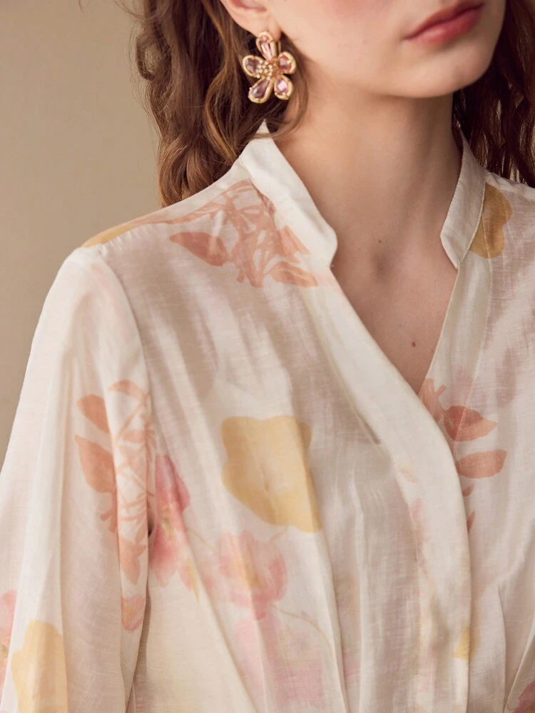 FLORAL PRINT LIGHTWEIGHT DRESS