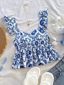 Blue and White