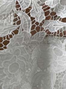 Chiquease Elegant & Versatile Lace Embroidery Decorated Women's Skirt